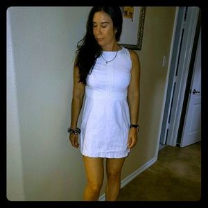 Chaps dress lined and embroidered  small